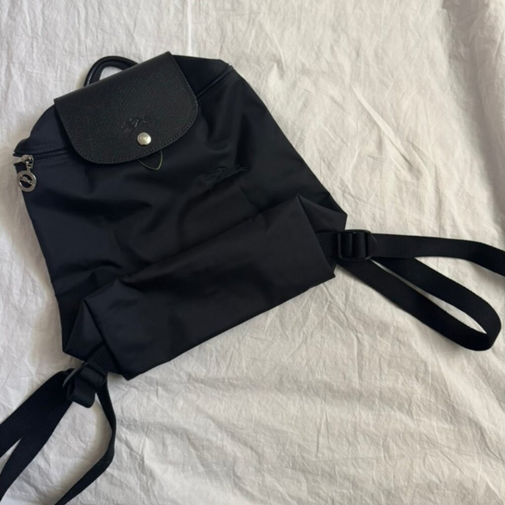 Longchamp Black Le Pliage Backpack